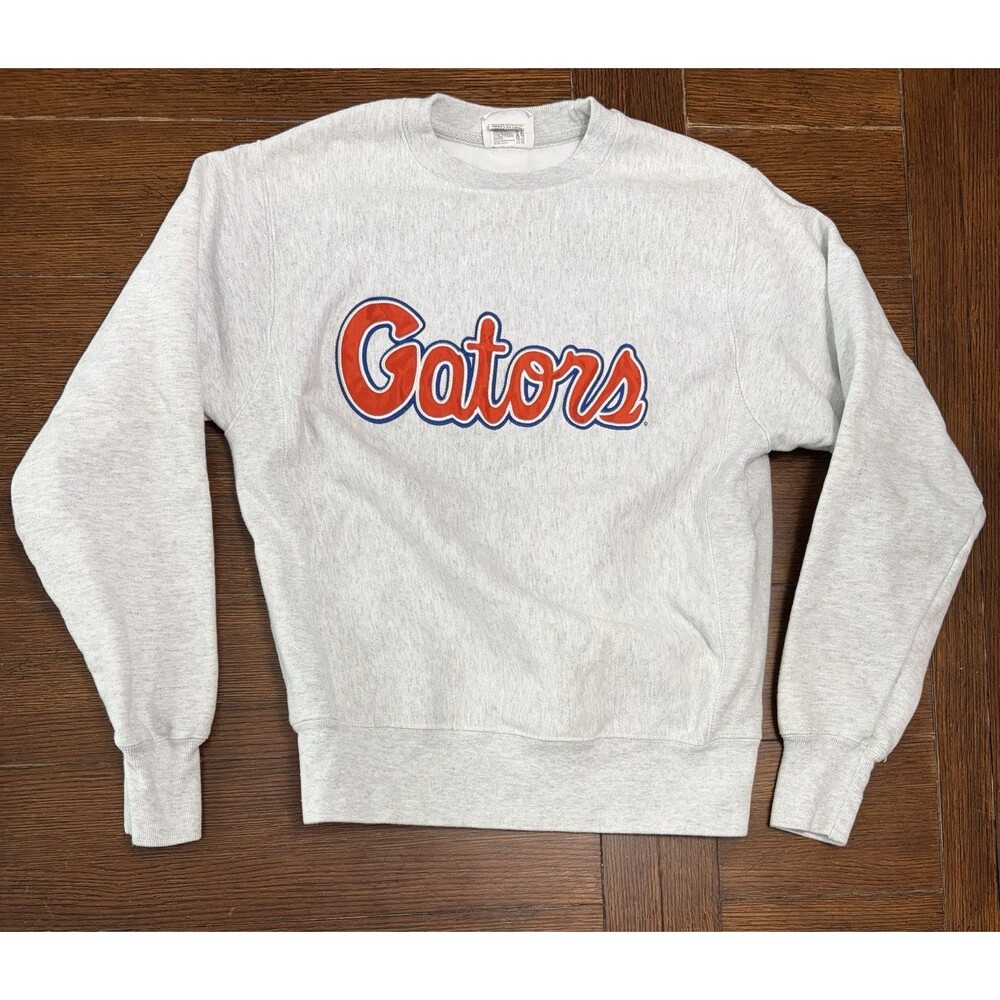 Florida Gators Men’s Size S Champion Reverse Weave Grey Crewneck Sweater